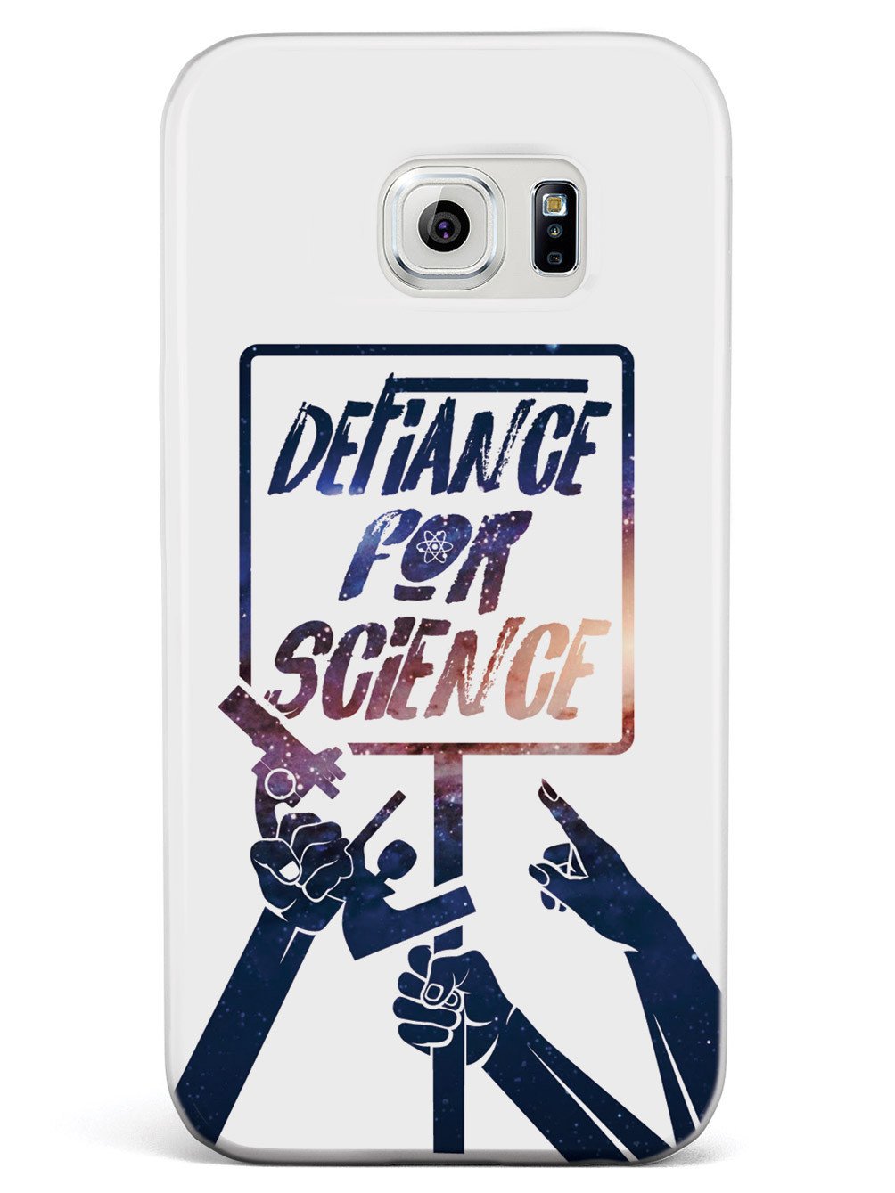 Defiance For Science - Space Background - White Case - pipercleo.com