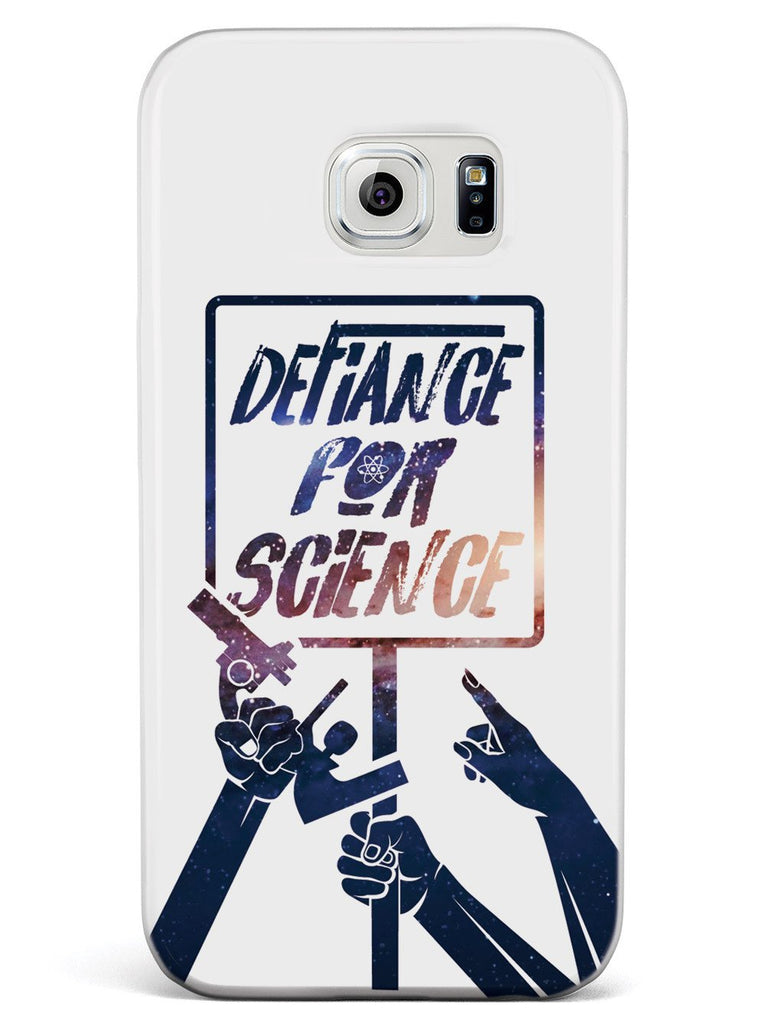 Defiance For Science - Space Background - White Case - pipercleo.com