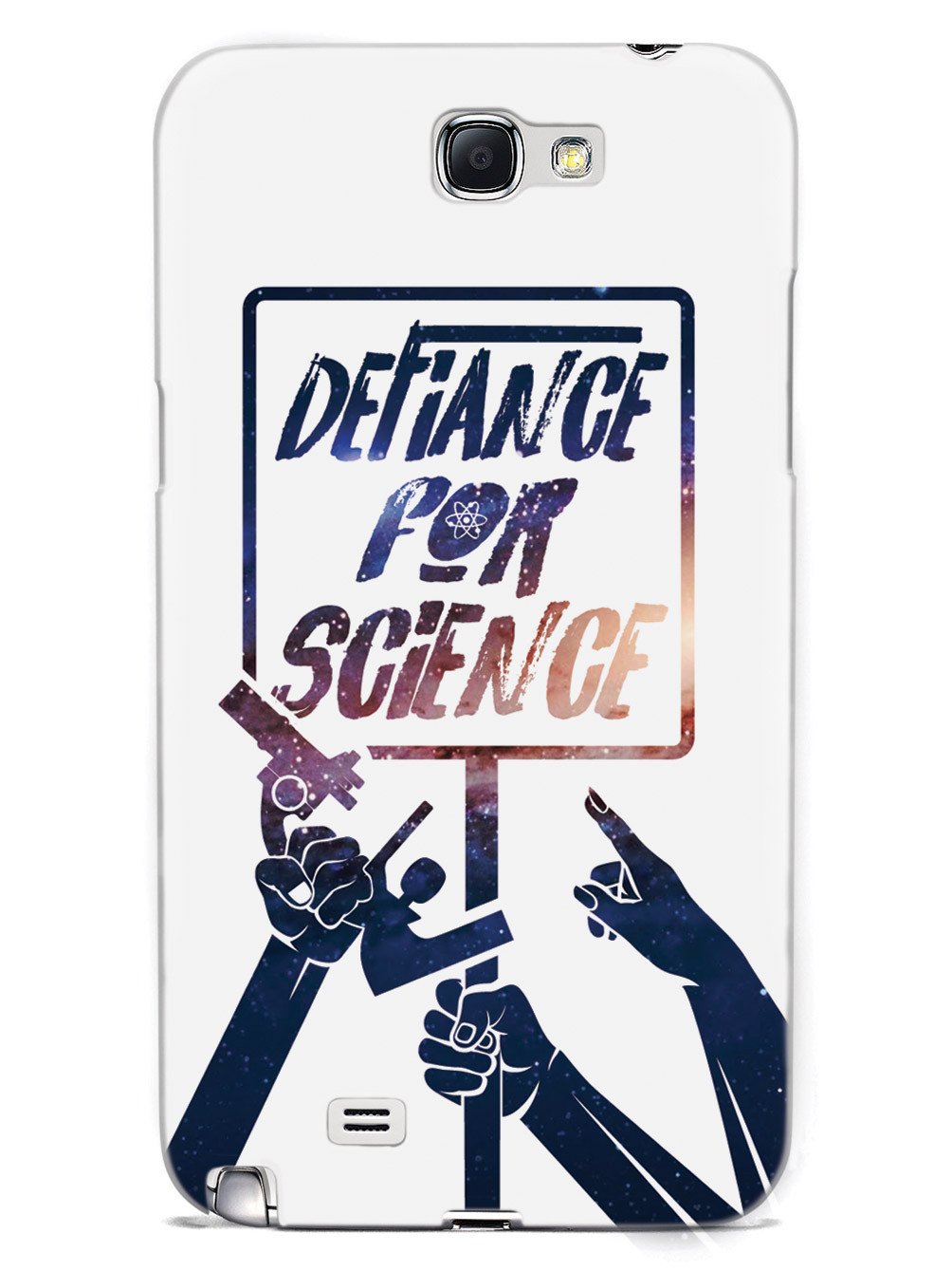 Defiance For Science - Space Background - White Case - pipercleo.com