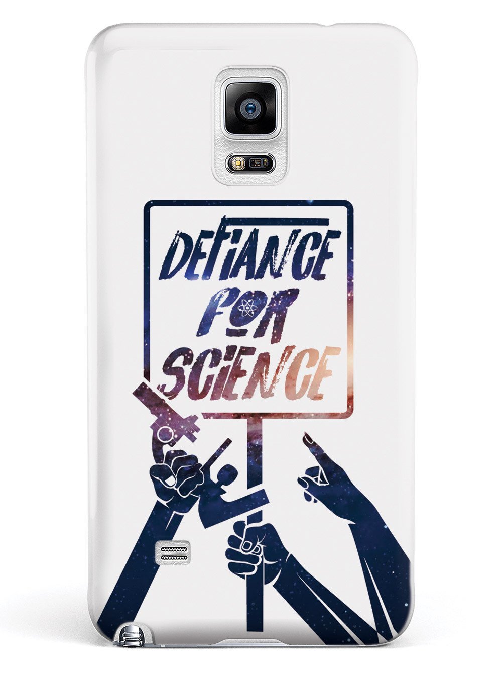 Defiance For Science - Space Background - White Case - pipercleo.com