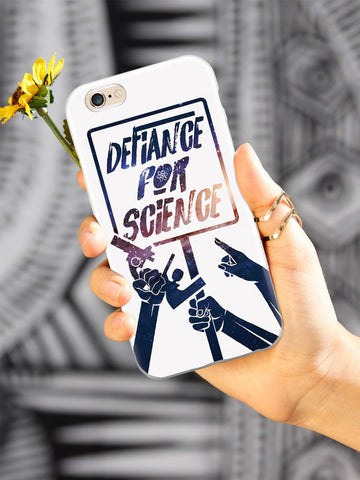 Defiance For Science - Space Background - White Case