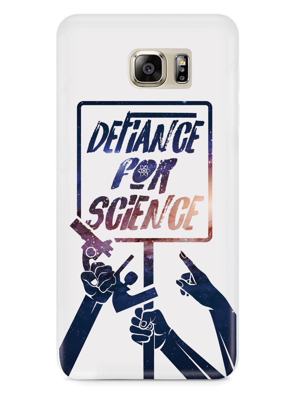 Defiance For Science - Space Background - White Case - pipercleo.com