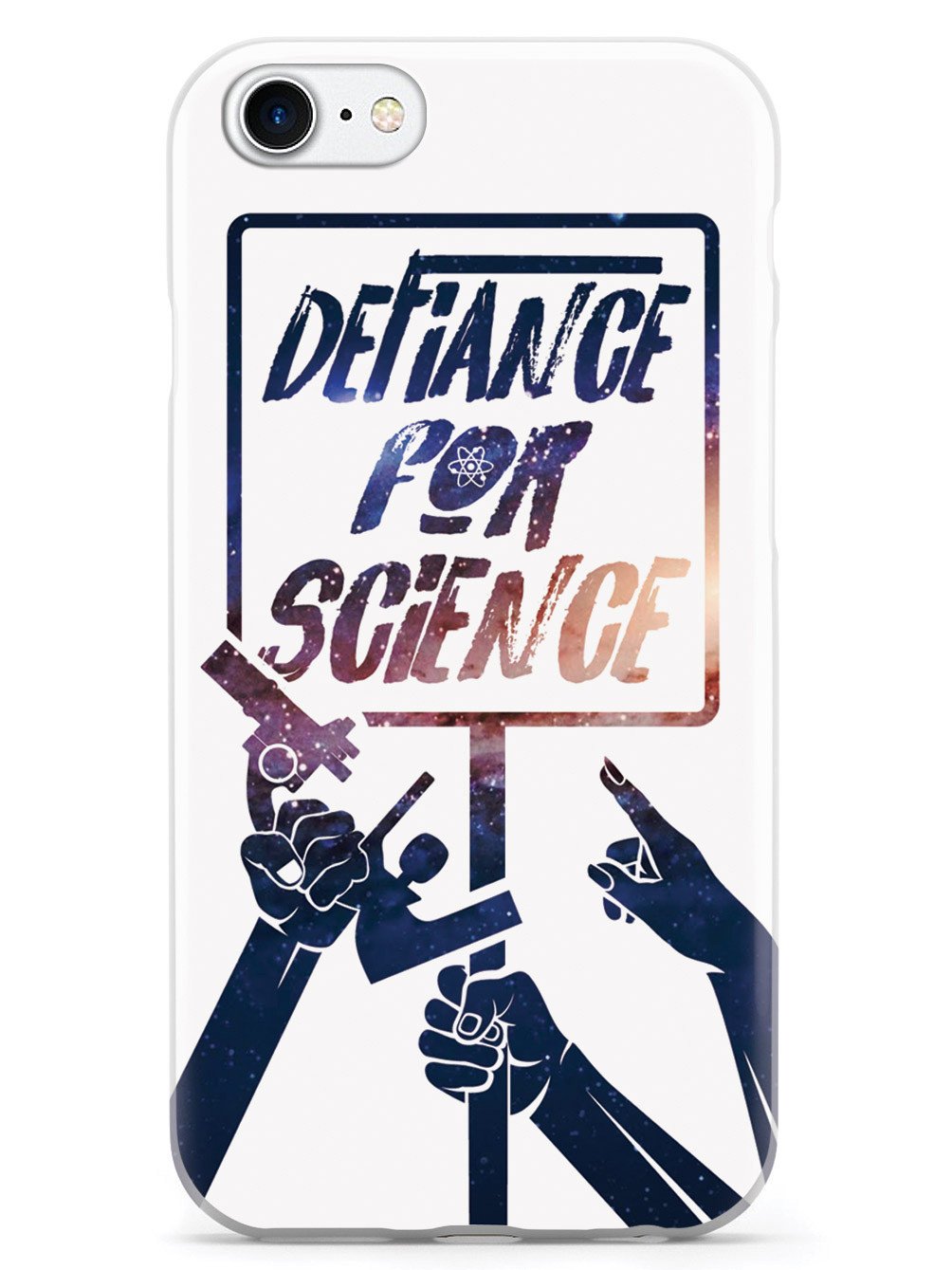 Defiance For Science - Space Background - White Case - pipercleo.com