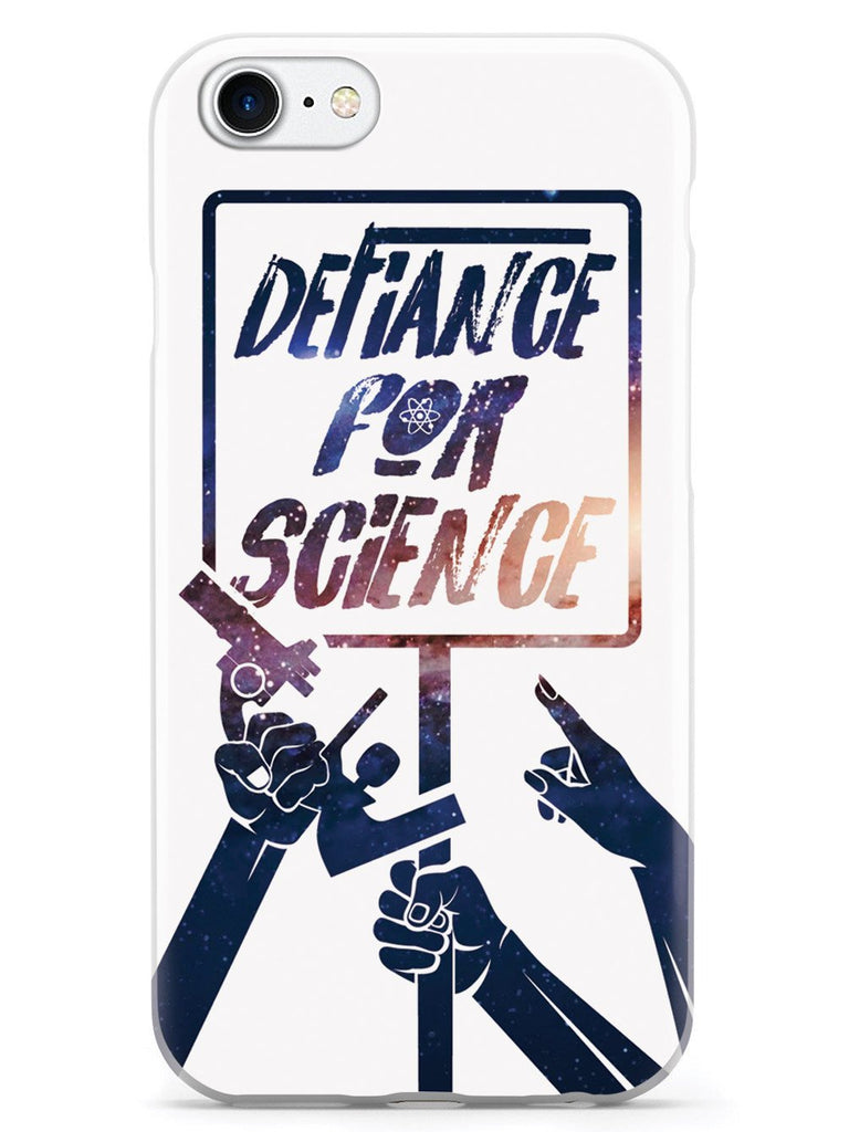 Defiance For Science - Space Background - White Case - pipercleo.com