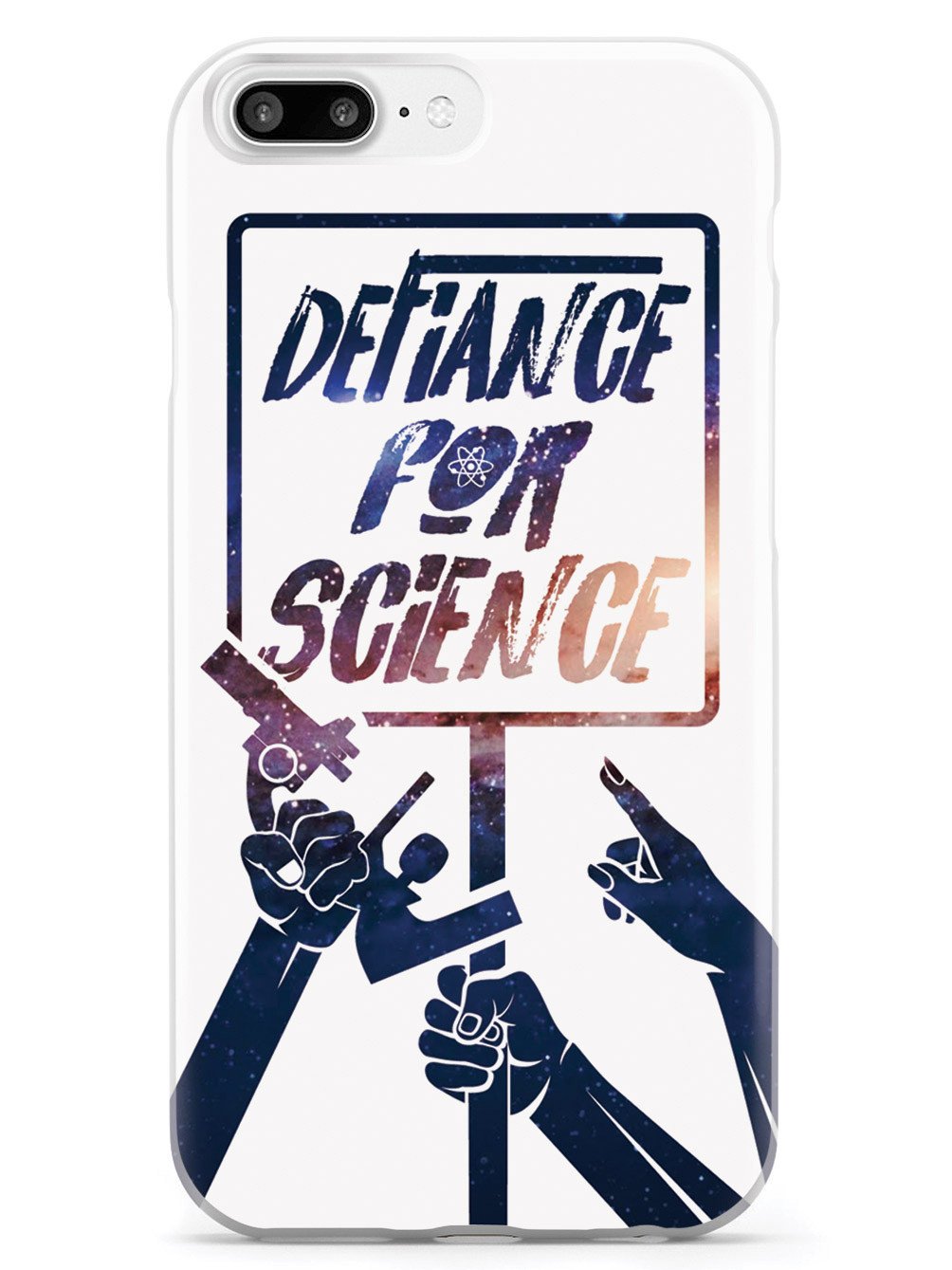 Defiance For Science - Space Background - White Case - pipercleo.com