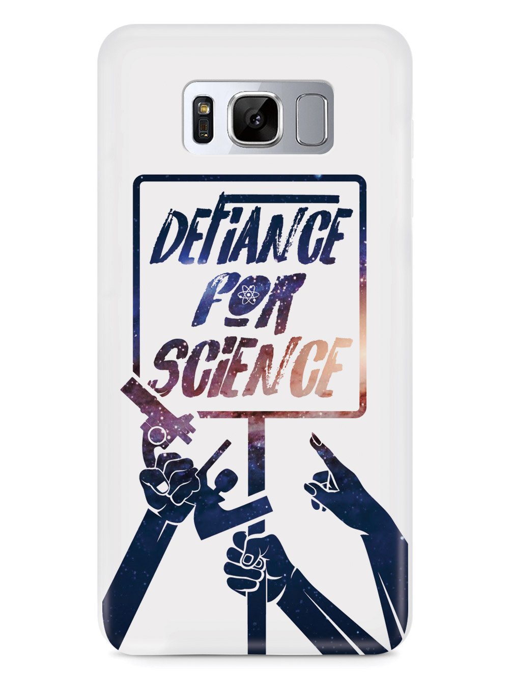 Defiance For Science - Space Background - White Case - pipercleo.com