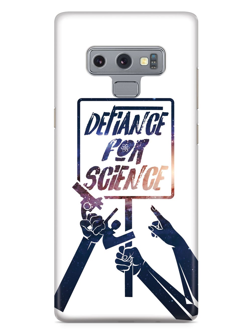 Defiance For Science - Space Background - White Case - pipercleo.com
