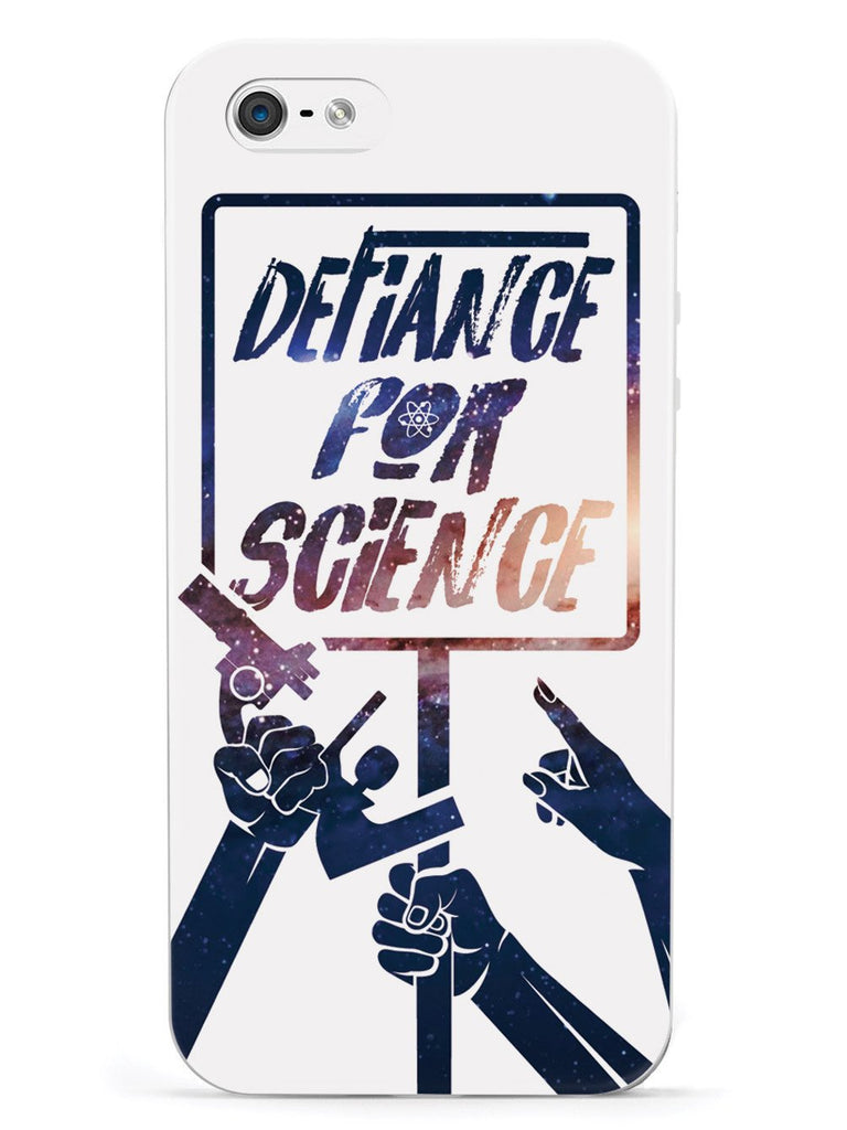 Defiance For Science - Space Background - White Case - pipercleo.com