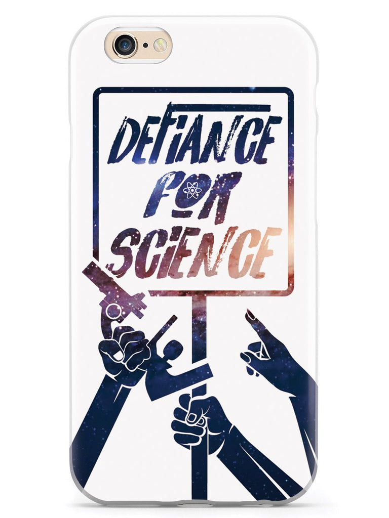 Defiance For Science - Space Background - White Case - pipercleo.com