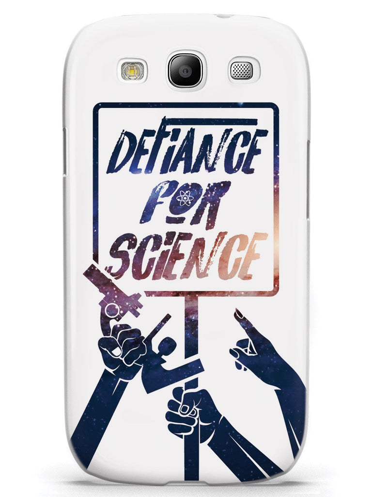 Defiance For Science - Space Background - White Case - pipercleo.com