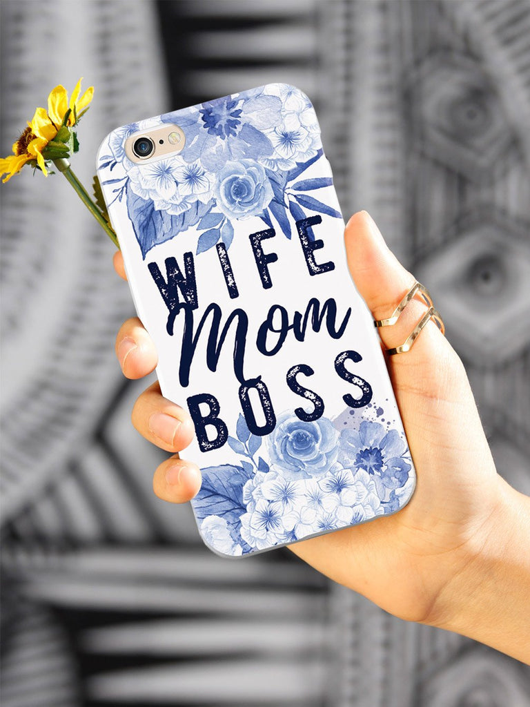 Wife, Mom, Boss - White Case - pipercleo.com