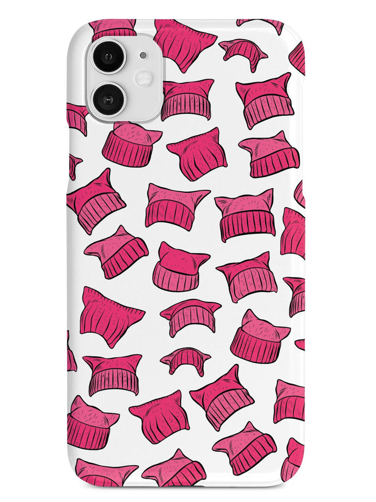 Pussy Hat Pattern - Womens March - White Case - pipercleo.com
