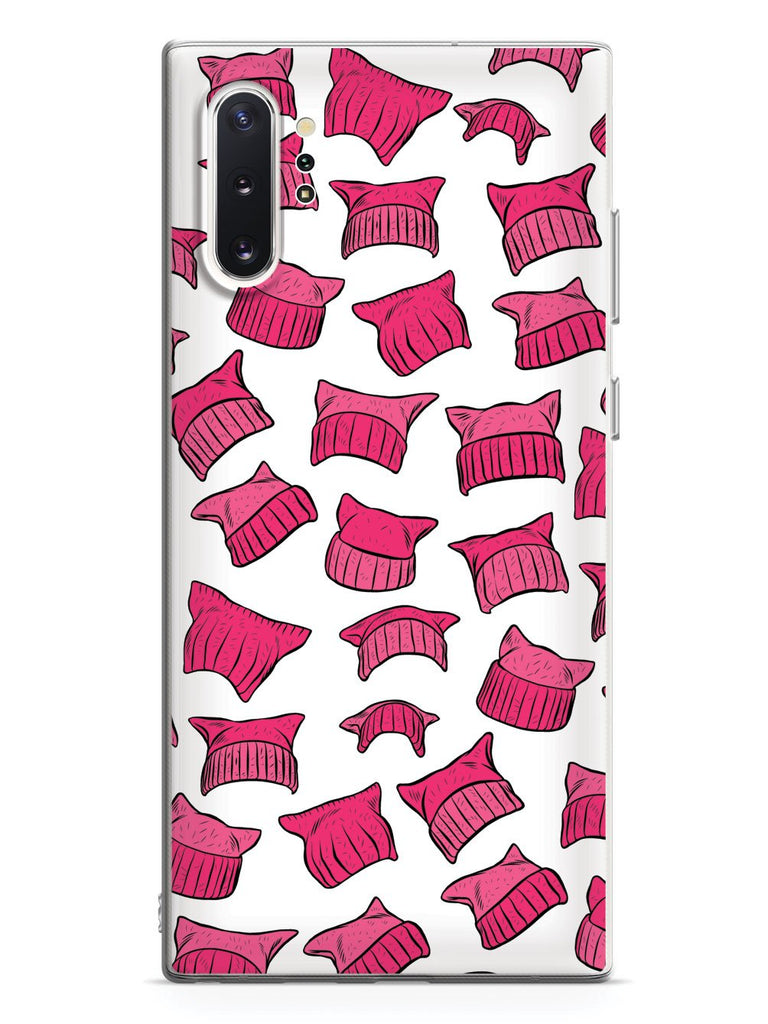 Pussy Hat Pattern - Womens March - White Case - pipercleo.com