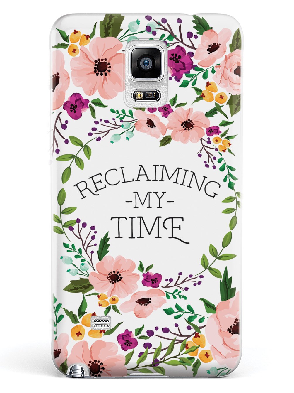 Reclaiming My Time - Flower Wreathe - White Case - pipercleo.com