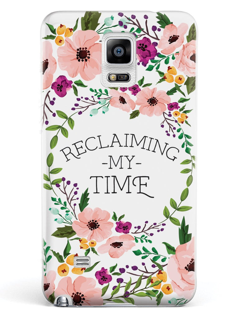 Reclaiming My Time - Flower Wreathe - White Case - pipercleo.com