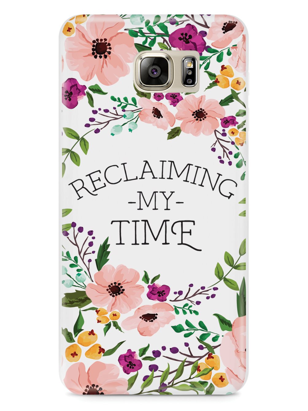 Reclaiming My Time - Flower Wreathe - White Case - pipercleo.com