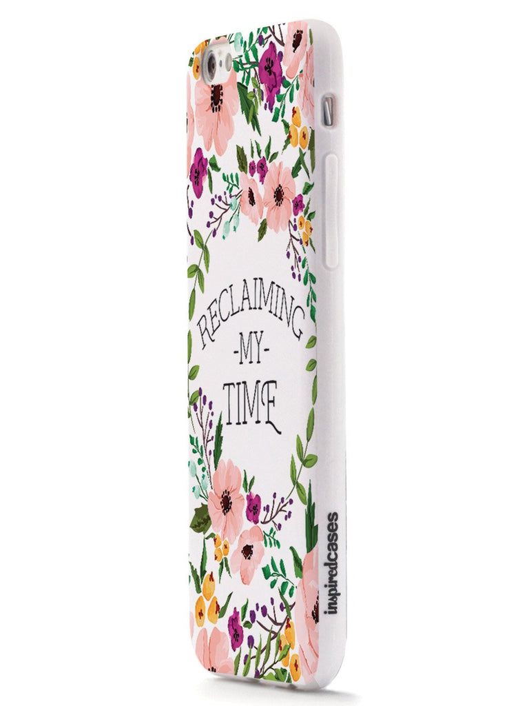 Reclaiming My Time - Flower Wreathe - White Case - pipercleo.com