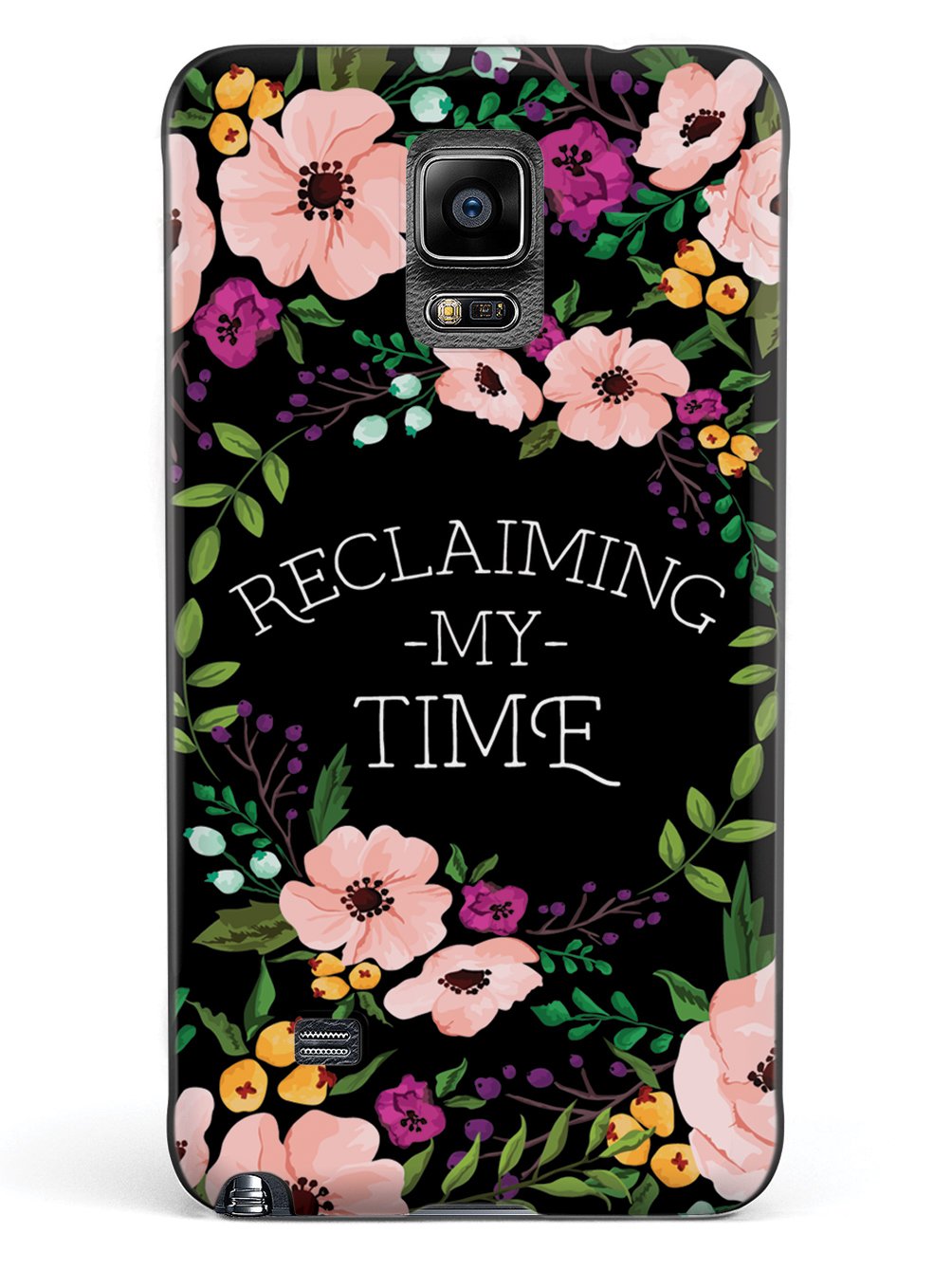 Reclaiming My Time - Flower Wreathe - Black Case - pipercleo.com