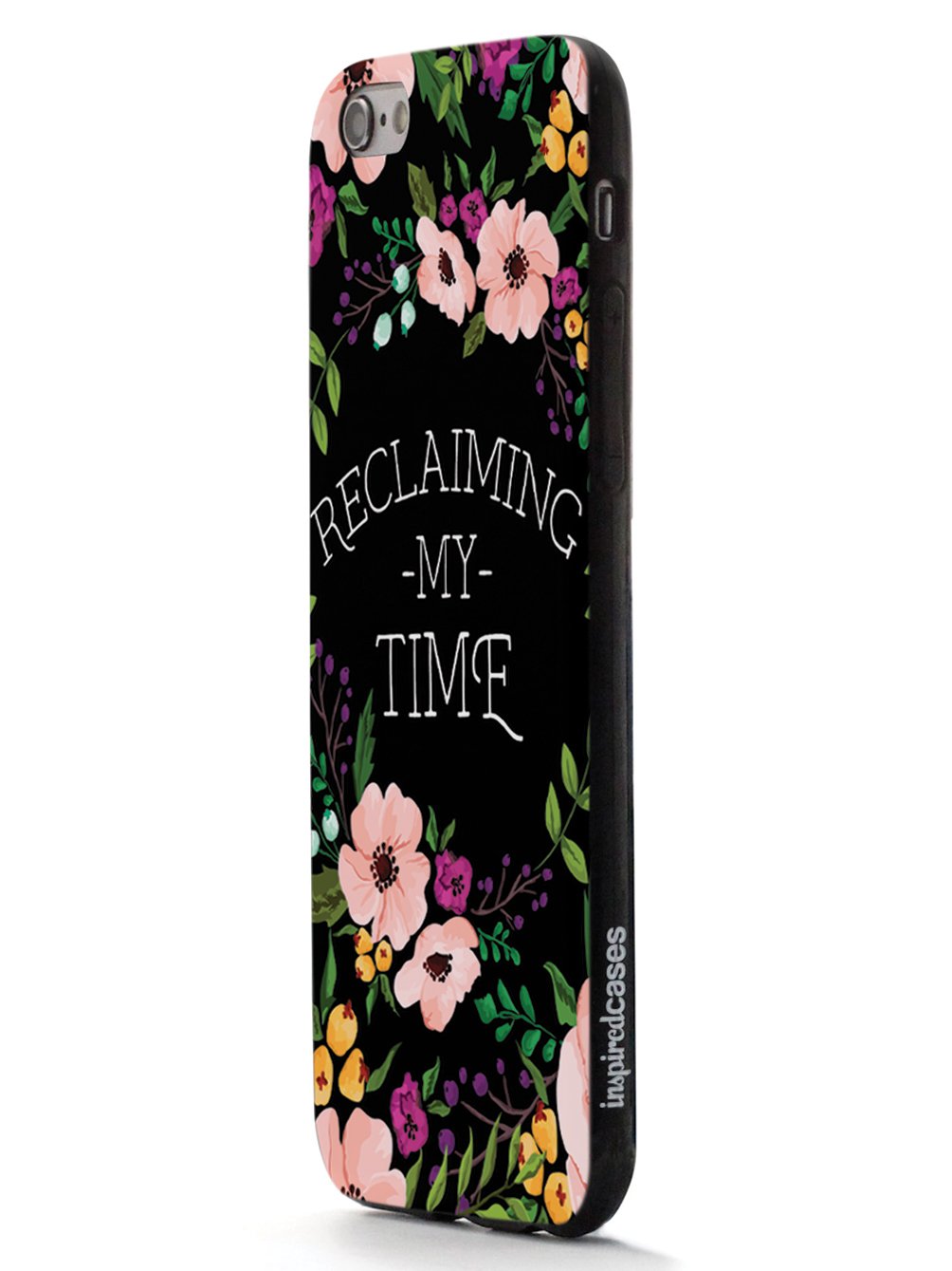 Reclaiming My Time - Flower Wreathe - Black Case - pipercleo.com