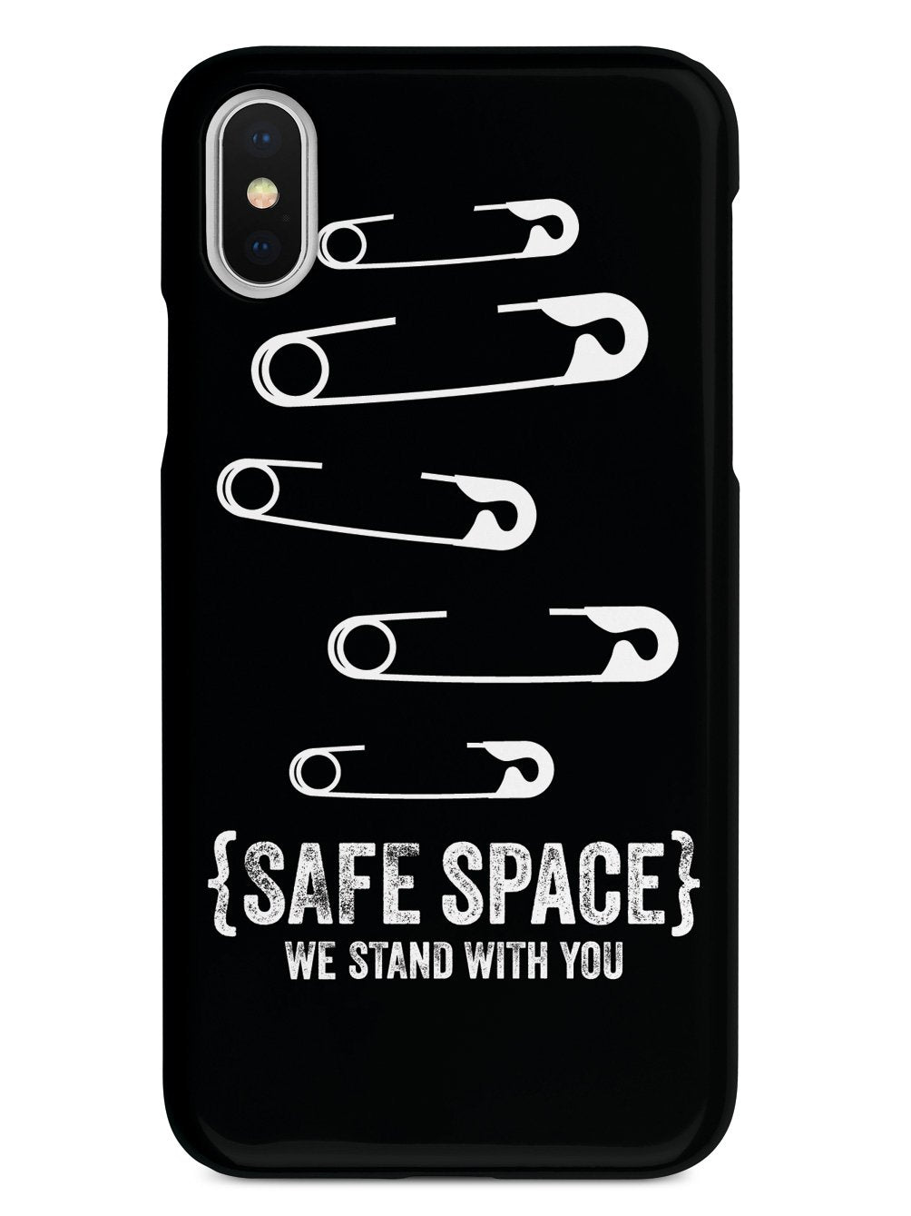 Safe Space - We Stand With You - Black Case - pipercleo.com