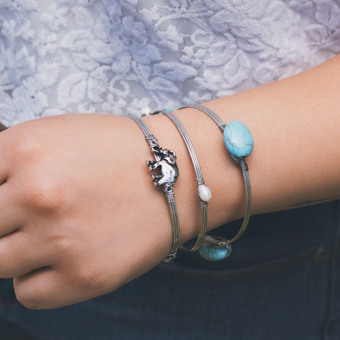 Elephants on Parade Silver Bangle Set - pipercleo.com