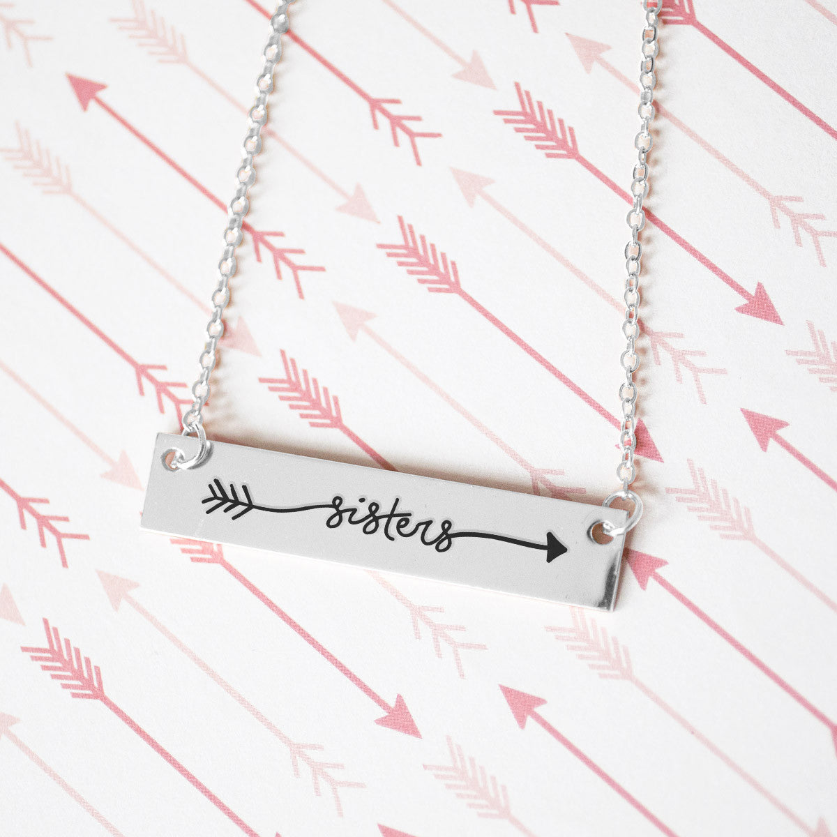 My Sister Gold / Silver Bar Necklace - Sister Gifts - pipercleo.com