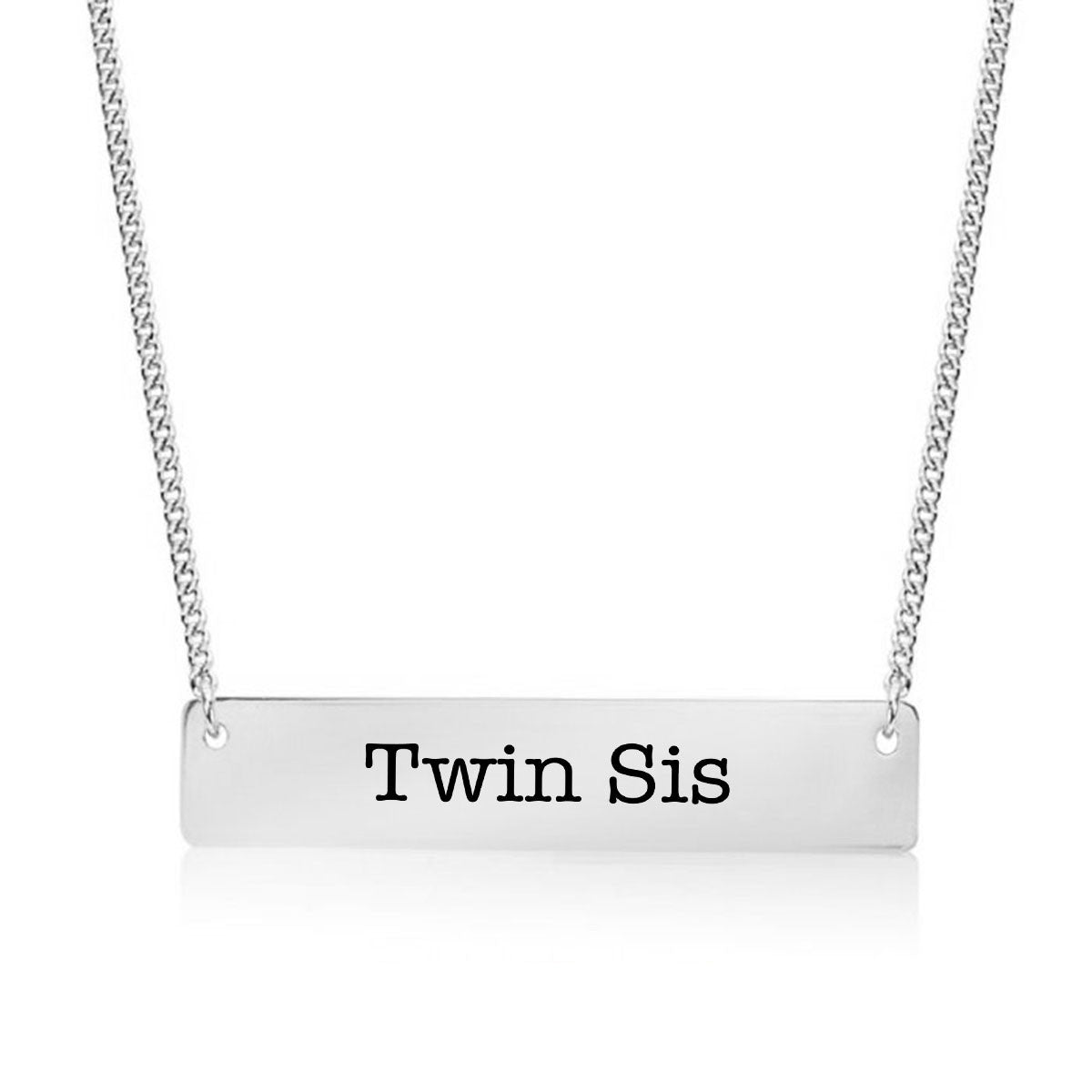 Twin Sister Gold / Silver Bar Necklace - Sister Gifts - pipercleo.com