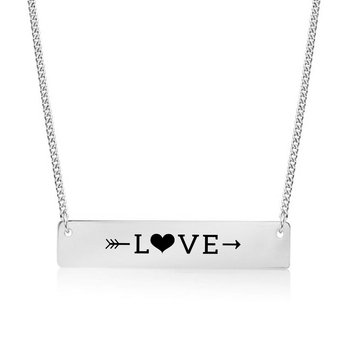 Sweet Love Gold / Silver Bar Necklace - pipercleo.com