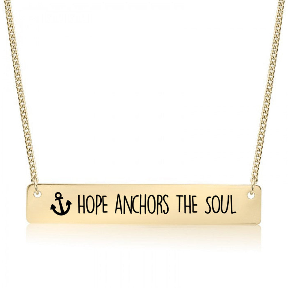 Life Saver Gold / Silver Bar Necklace - pipercleo.com