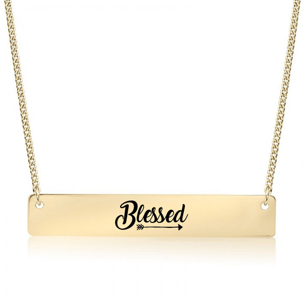 Blessed Arrow Gold / Silver Bar Necklace - pipercleo.com