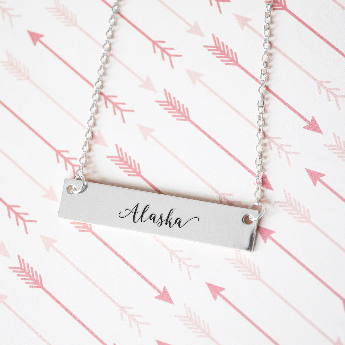 Home State Pride  Gold / Silver Bar Necklace - Select Your State! - pipercleo.com