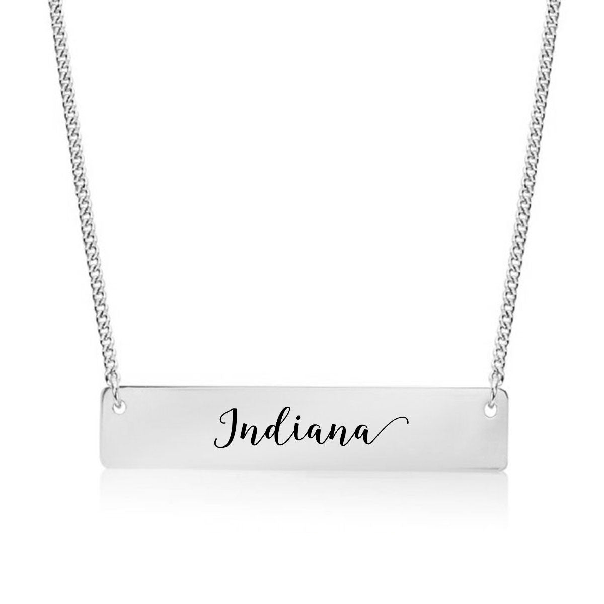 Home State Pride  Gold / Silver Bar Necklace - Select Your State! - pipercleo.com