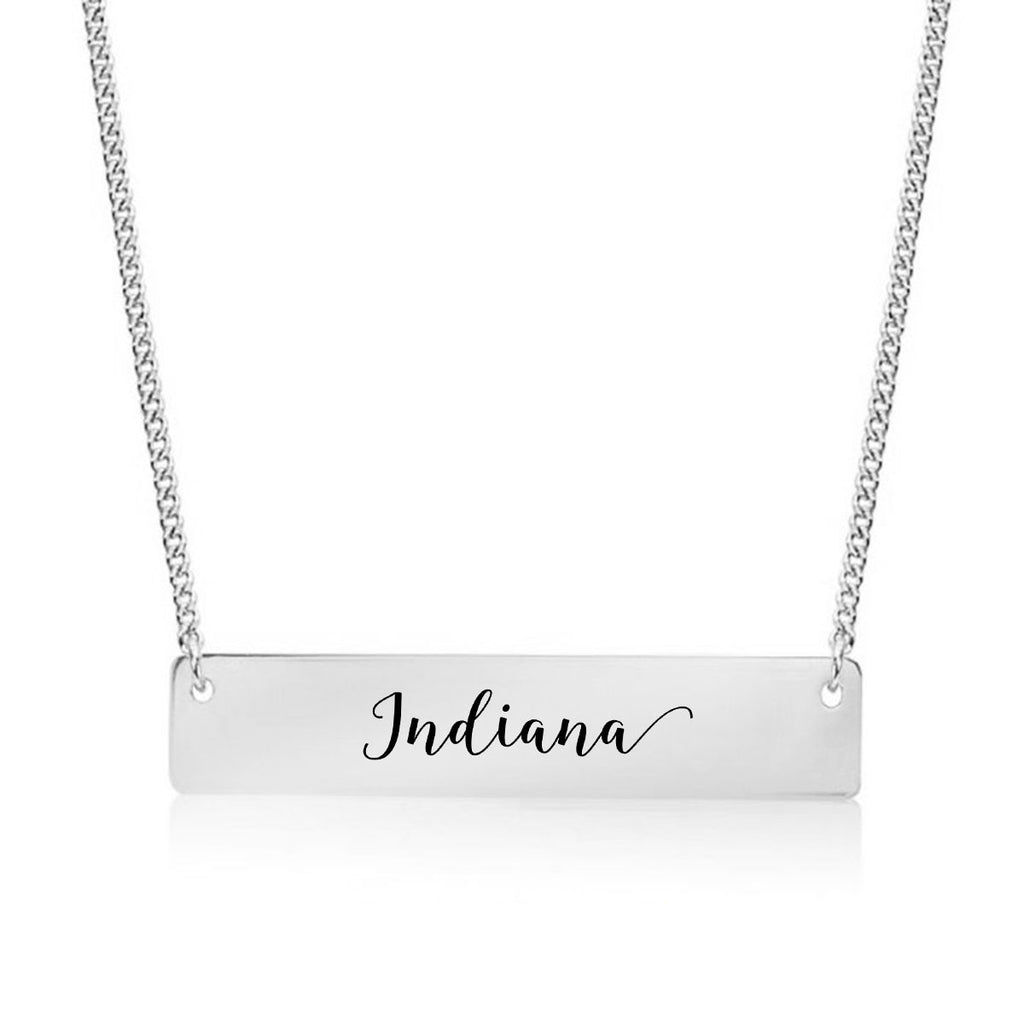 Indiana Gold / Silver Bar Necklace - pipercleo.com