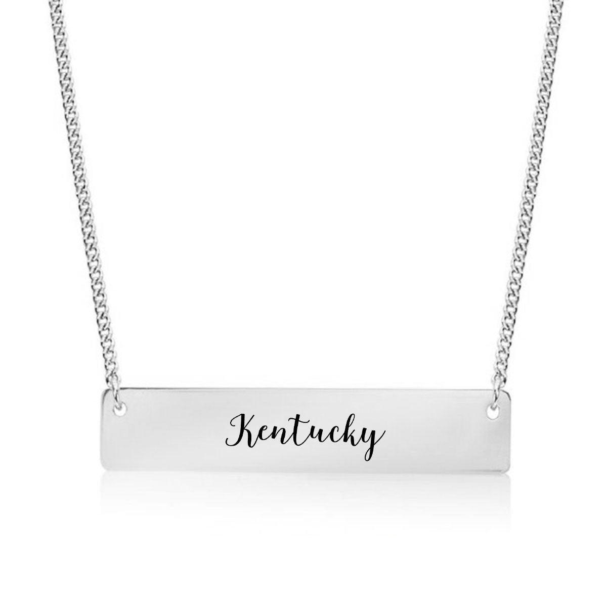 Home State Pride  Gold / Silver Bar Necklace - Select Your State! - pipercleo.com