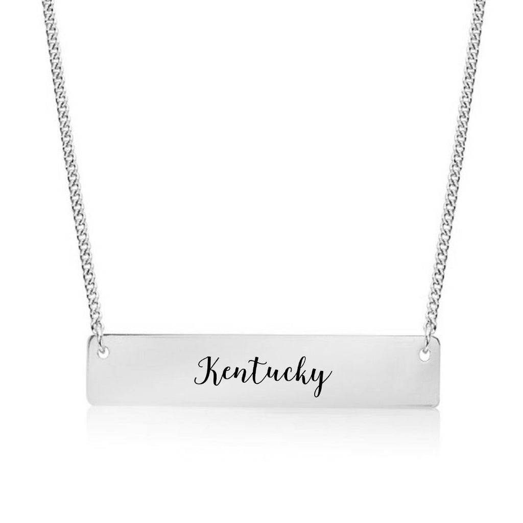Kentucky Gold / Silver Bar Necklace - pipercleo.com