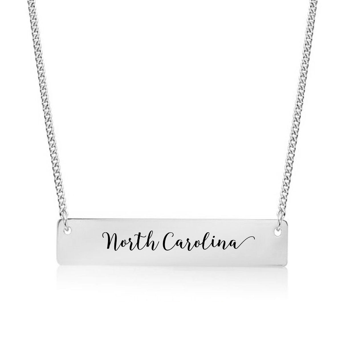 North Carolina Gold / Silver Bar Necklace - pipercleo.com