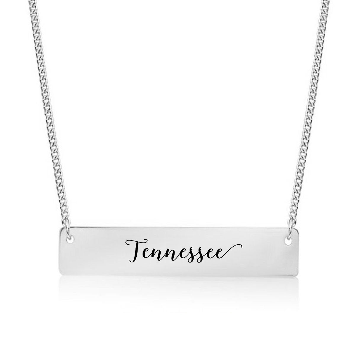 Home State Pride  Gold / Silver Bar Necklace - Select Your State! - pipercleo.com