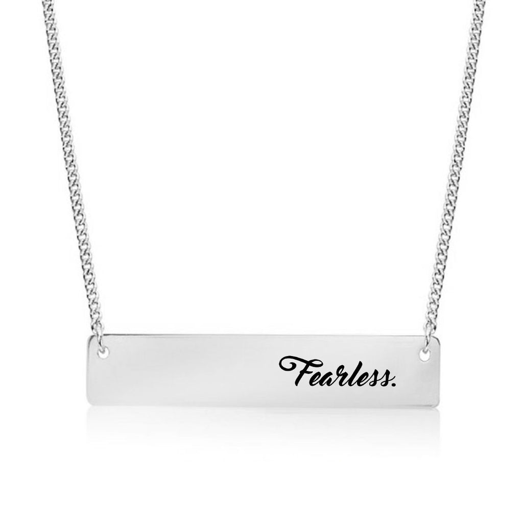 Fearless Gold / Silver Bar Necklace - pipercleo.com