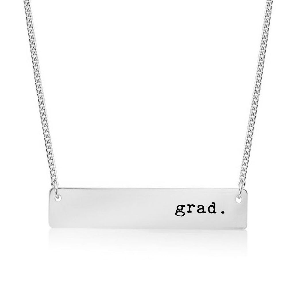 Grad Gold / Silver Bar Necklace - pipercleo.com