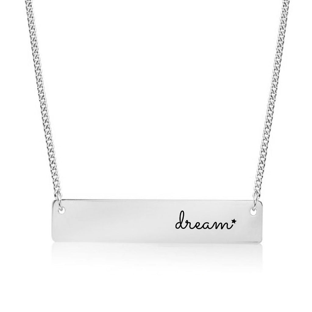 Dream Gold / Silver Bar Necklace - pipercleo.com