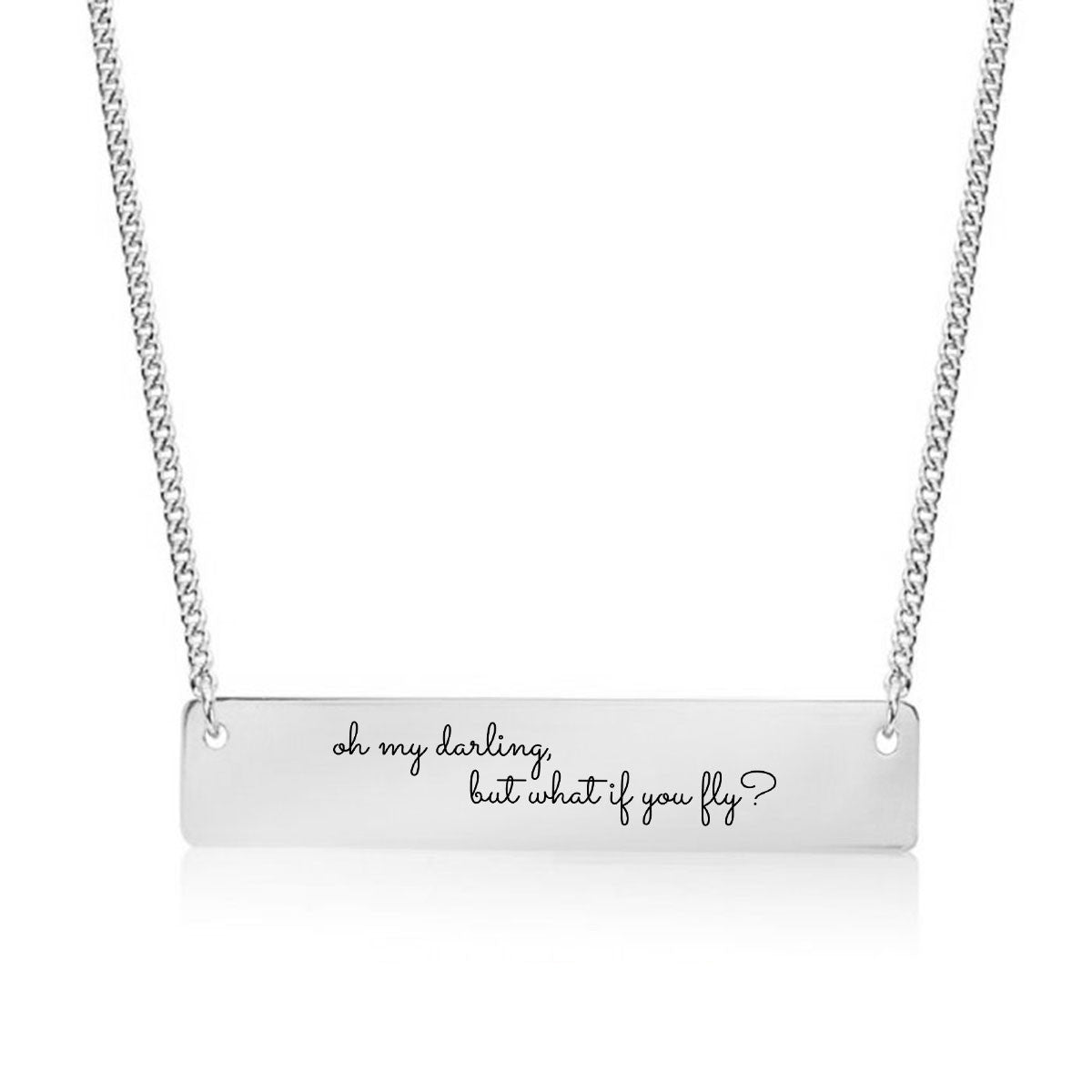 Flying Lessons Gold / Silver Bar Necklace - pipercleo.com