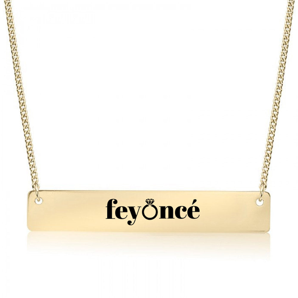 Feyonce Gold / Silver Bar Necklace - Bridesmaid Gift - pipercleo.com