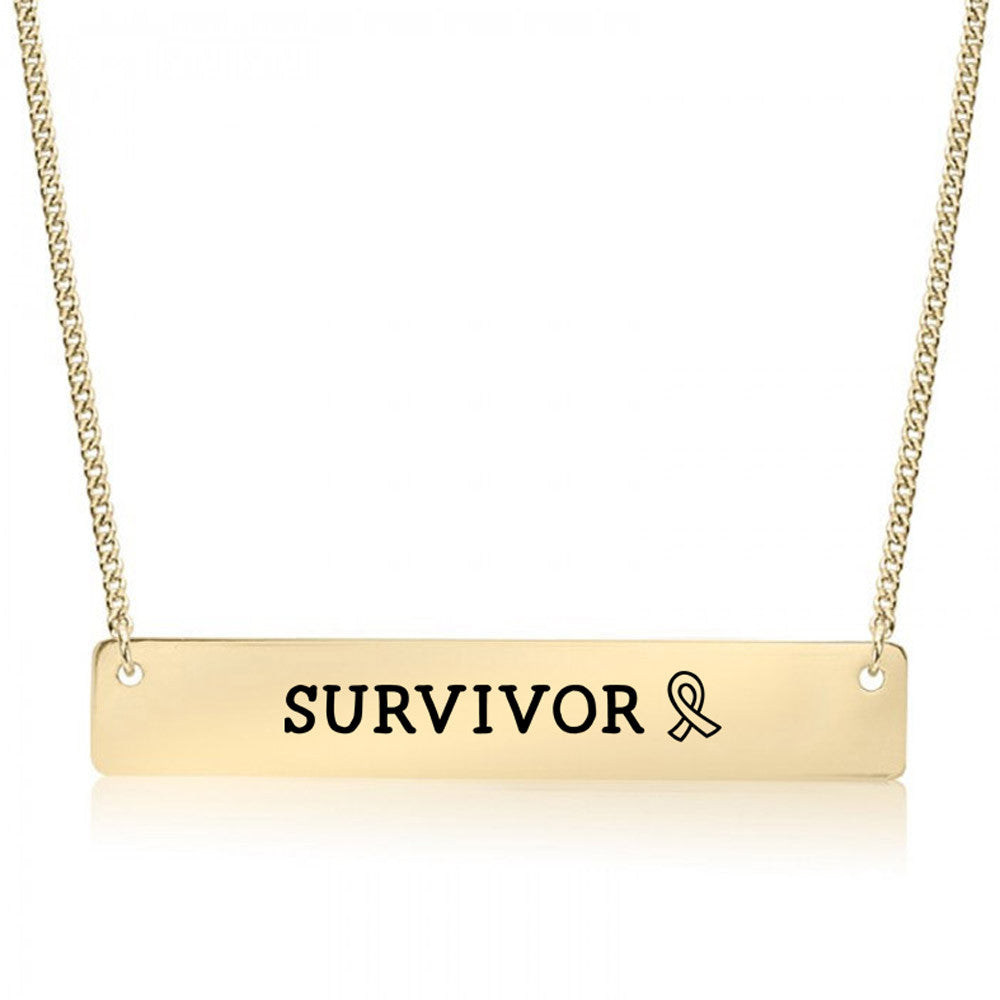 Survivor Gold / Silver Bar Necklace - pipercleo.com