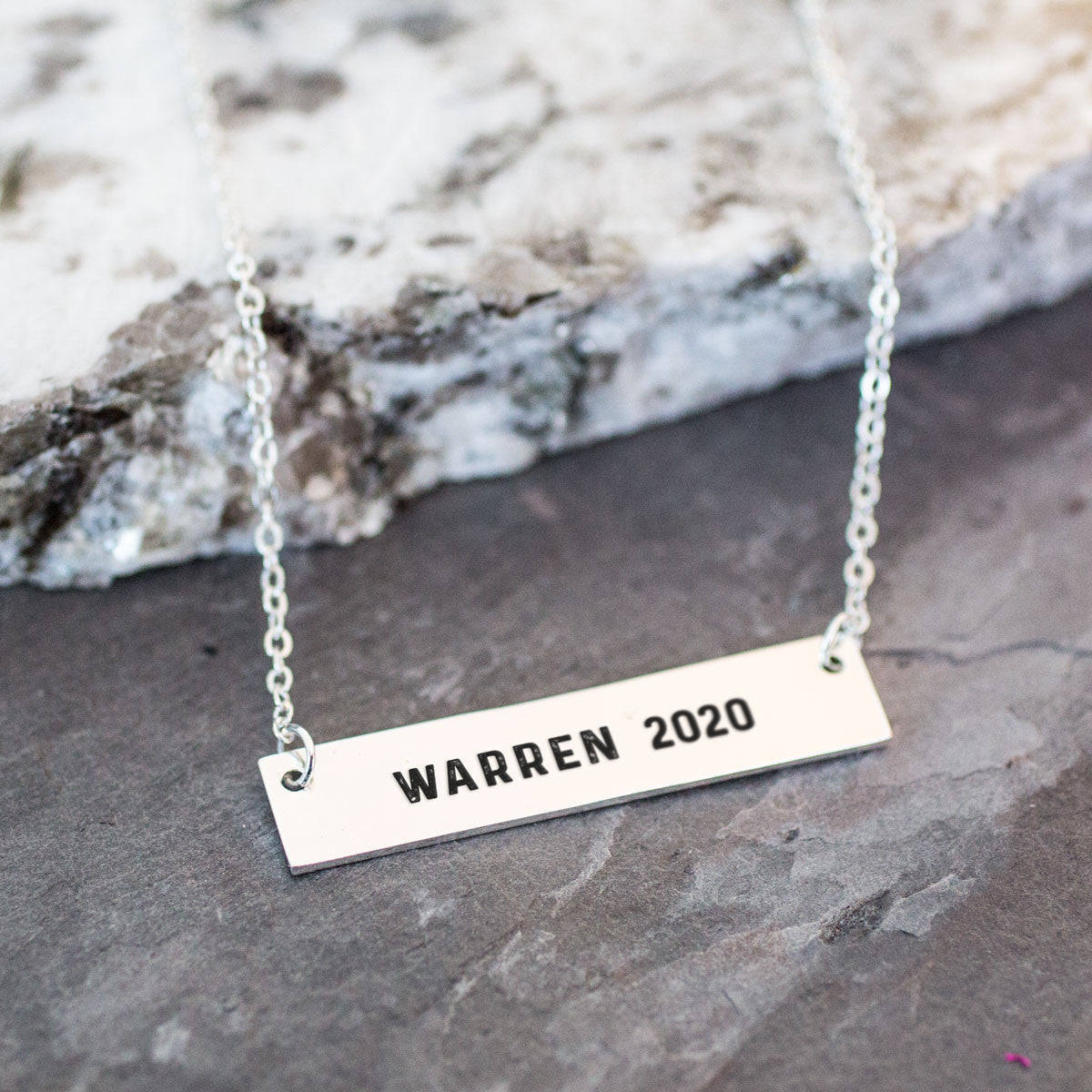 Warren 2020 Gold / Silver Bar Necklace - pipercleo.com