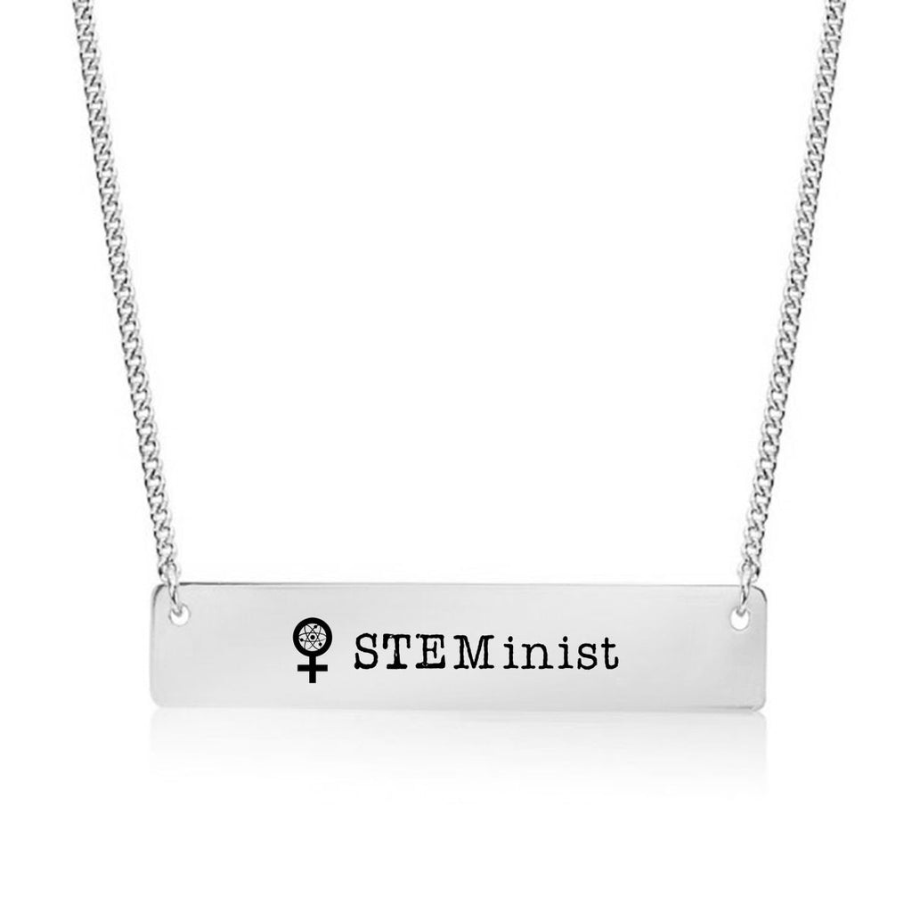 STEM-inist Gold / Silver Bar Necklace - pipercleo.com