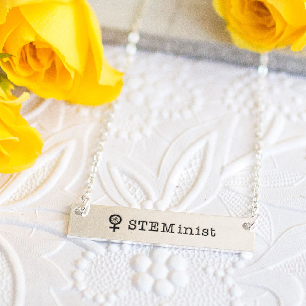 STEM-inist Gold / Silver Bar Necklace - pipercleo.com