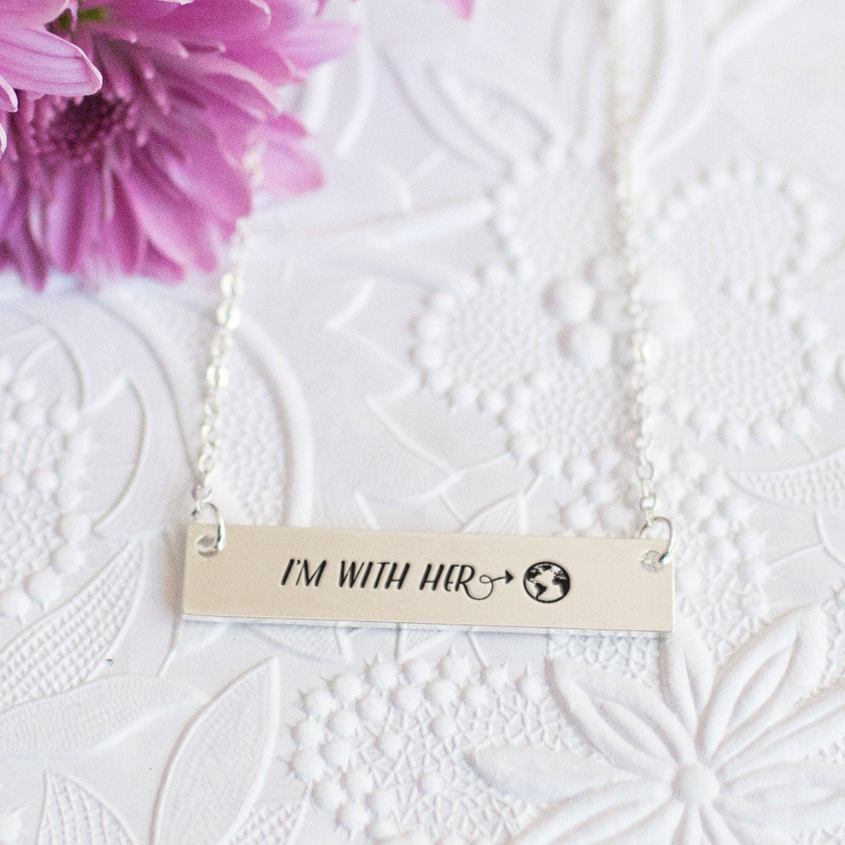 I'm with Mother Nature Gold / Silver Bar Necklace - pipercleo.com