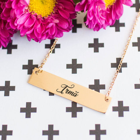 Irmã Gold / Silver Bar Necklace - pipercleo.com