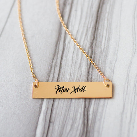 Meu Xodó Gold / Silver Bar Necklace - pipercleo.com