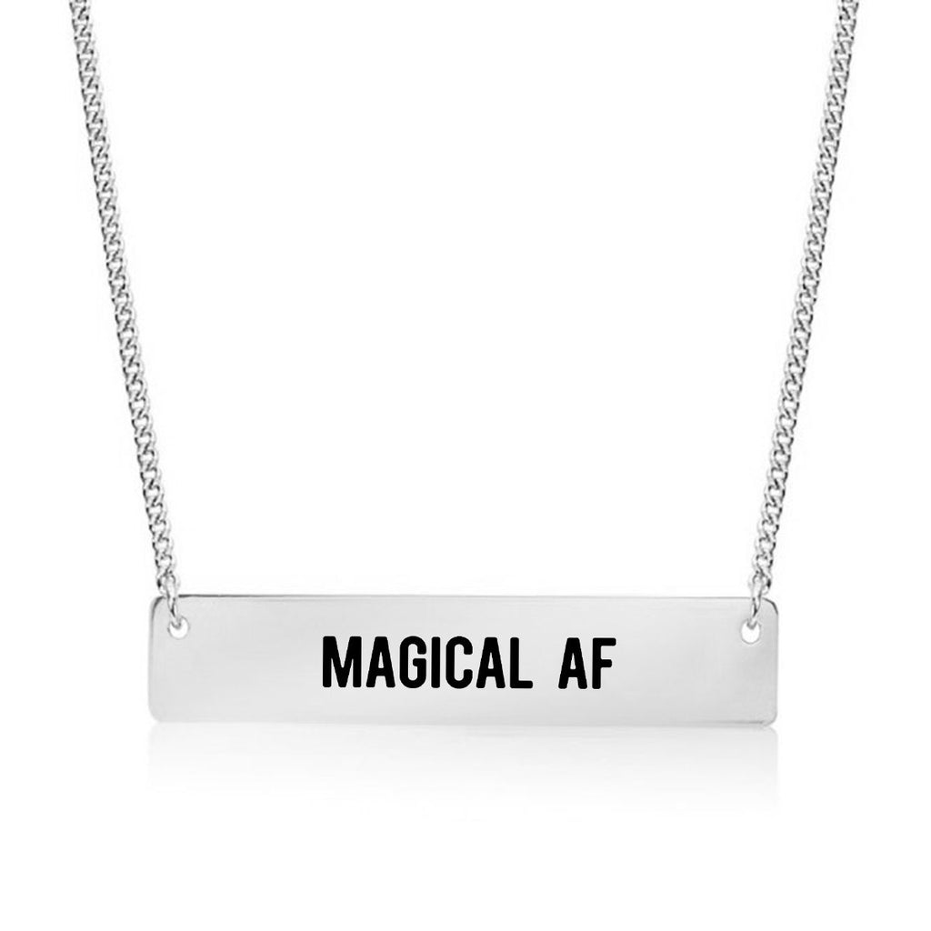Magical AF Gold / Silver Bar Necklace - pipercleo.com